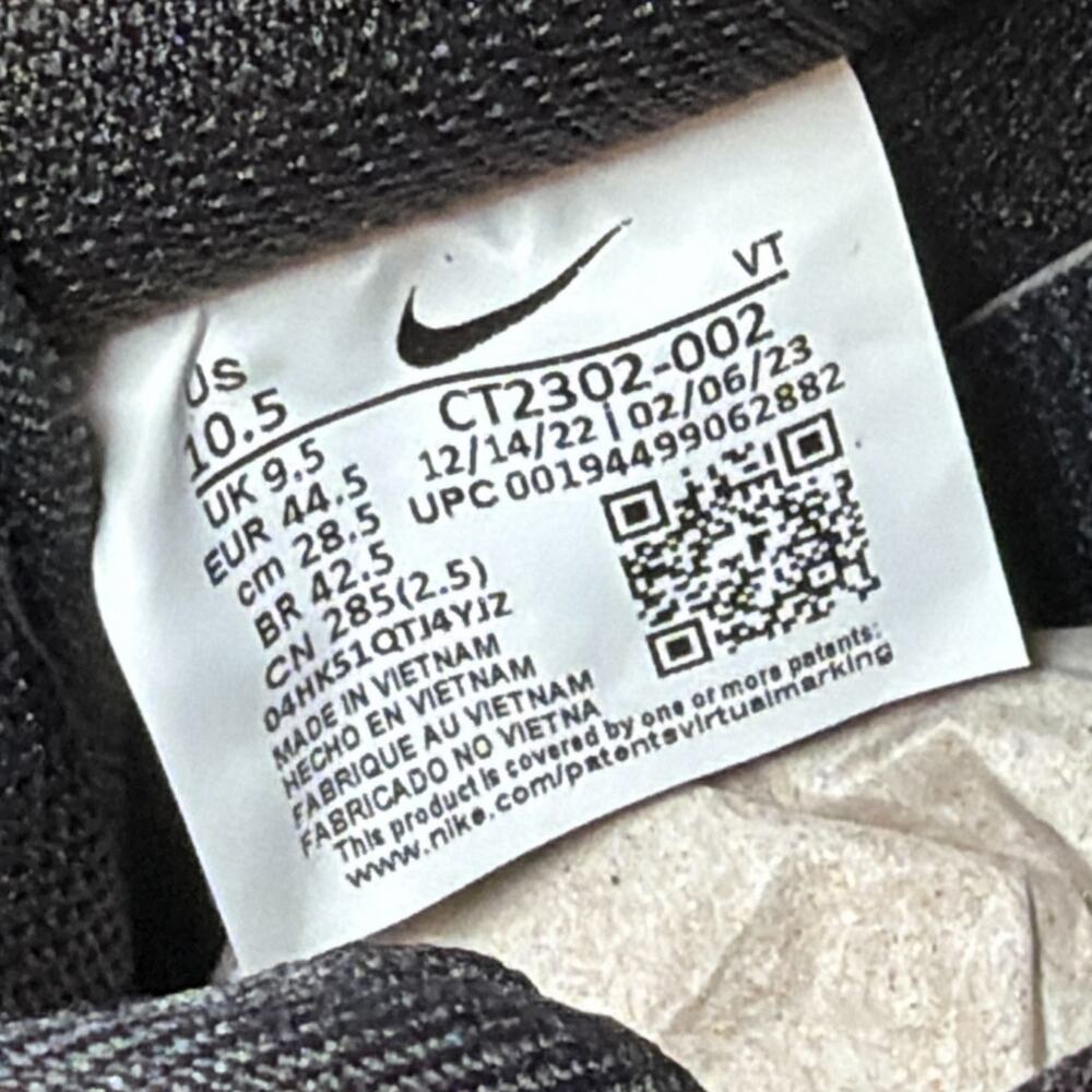Nike Air Force 1 ’07 Black White Tumbled' CT2302-002 | 10.5M - Picture 7 of 10